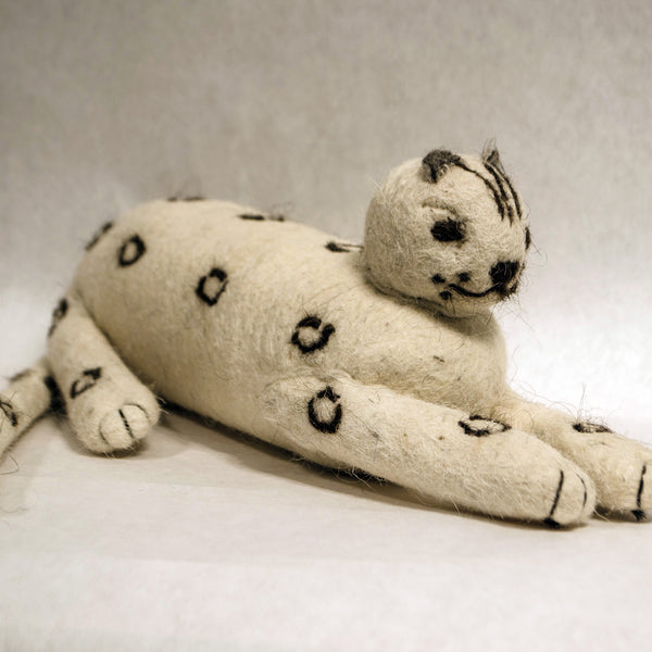 Snow Leopard Doll | Felted Wool Folk Art – Snow Leopard Trust