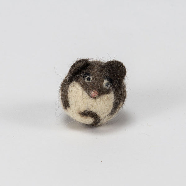 9cm Wool Felt Mice Pet Toy - Felt & Yarn