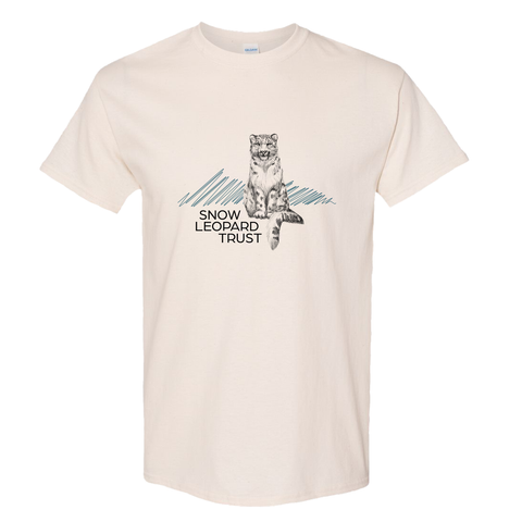 Etched Snow Leopard T-Shirt