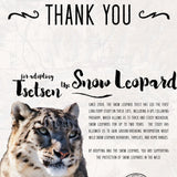 Instant Wild Snow Leopard Adoption
