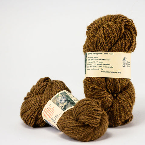 Brown Camel Wool Yarn | Undyed