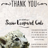 Instant Snow Leopard Cub Adoption