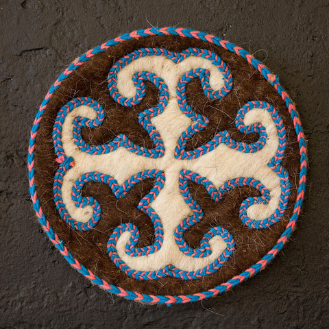Hot Pad | Felted Wool Folk Art