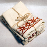 Snowflake Stitching Cotton Napkins (set of 4)