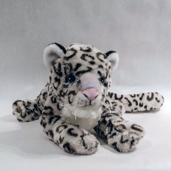 11" plush snow leopard | made with recycled material